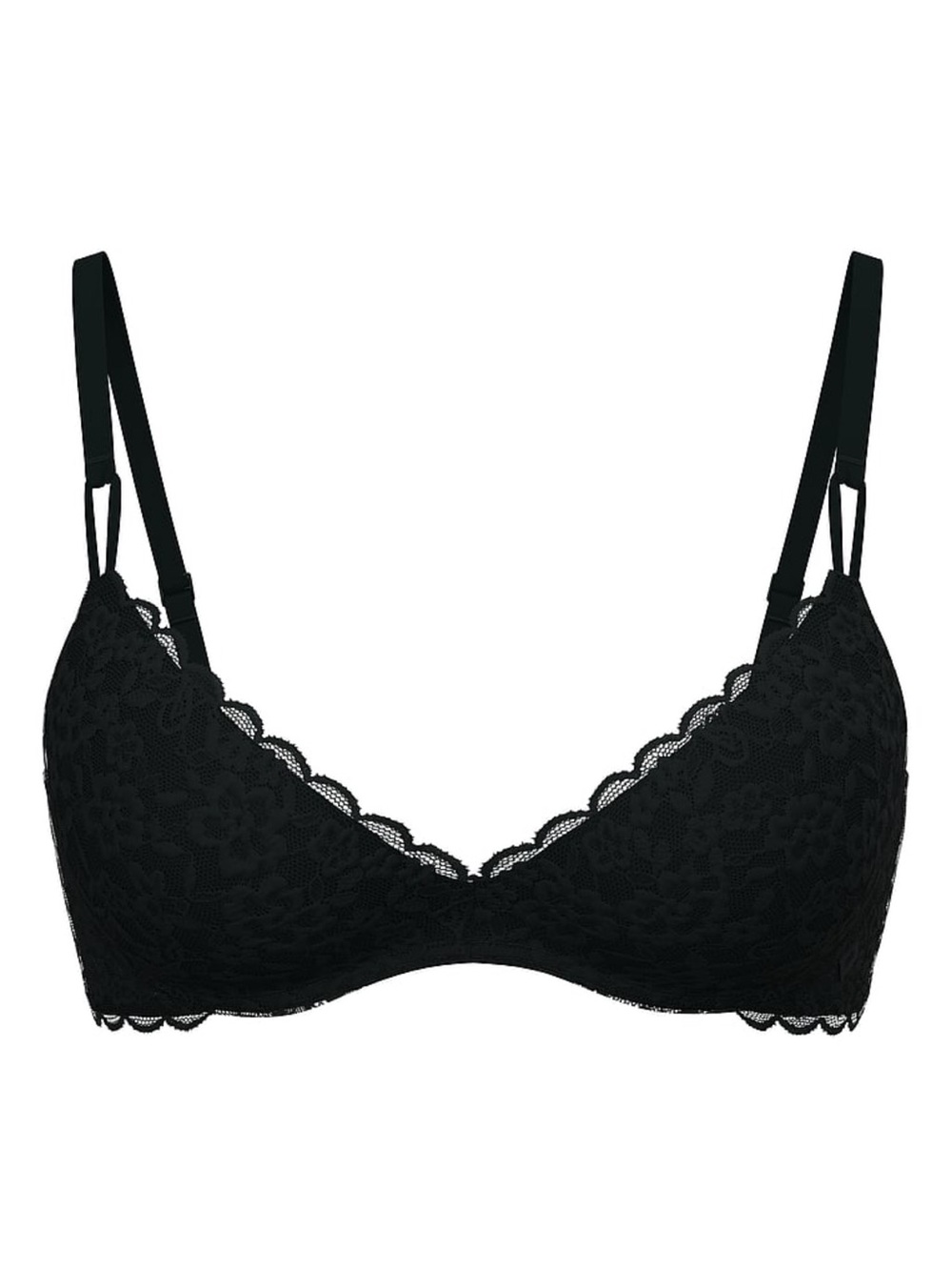 Victoria Secret Black Lace T-Shirt Bra - Women Intimates